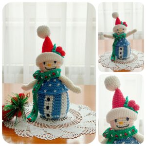 crochet pattern : little snowman