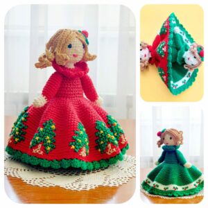 crochet pattern : topsy turvy doll