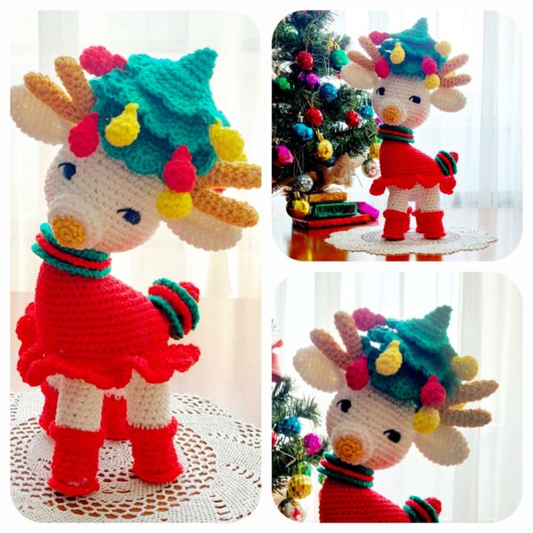 crochet pattern : reindeer