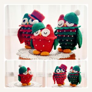 crochet pattern: adorable owl family