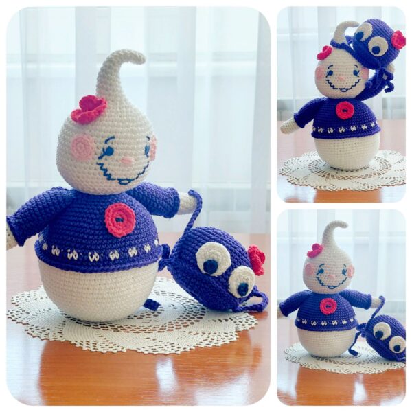amigurumi crochet pattern : ghost with spider