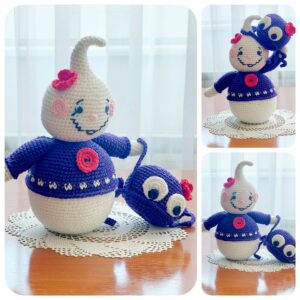 amigurumi crochet pattern : ghost with spider