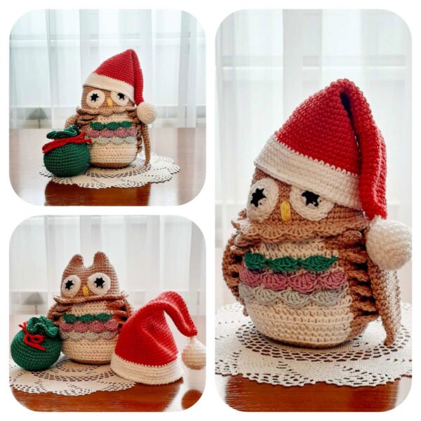 crochet pattern: owl with santa hat crochet pattern: owl with santa hat