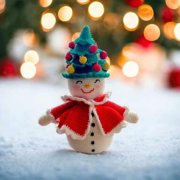 crochet pattern: snowman doll pattern