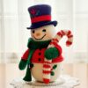 crochet pattern : snowman with candy cane
