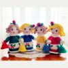 crochet pattern : dolls with bells