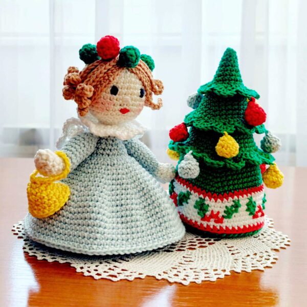 crochet pattern: christmas doll & tree crochet pattern: christmas doll & tree