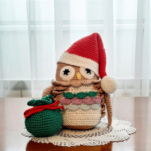 crochet pattern: owl with santa hat crochet pattern: owl with santa hat