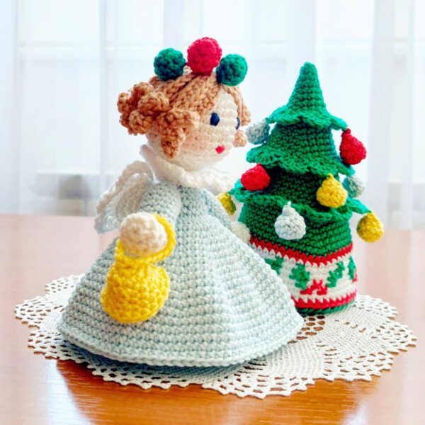 crochet pattern: christmas doll & tree crochet pattern: christmas doll & tree
