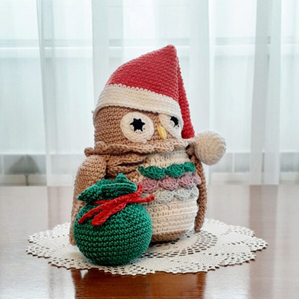crochet pattern: owl with santa hat crochet pattern: owl with santa hat