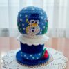 crochet pattern: snow globe with snowman