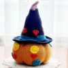 amigurumi crochet pattern, pumpkin with witch hat amigurumi crochet pattern, pumpkin with witch hat