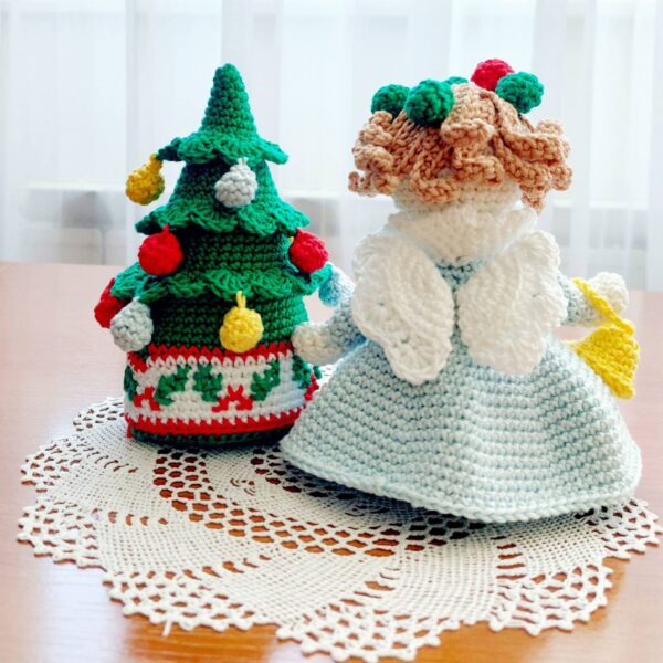 crochet pattern: christmas doll & tree crochet pattern: christmas doll & tree