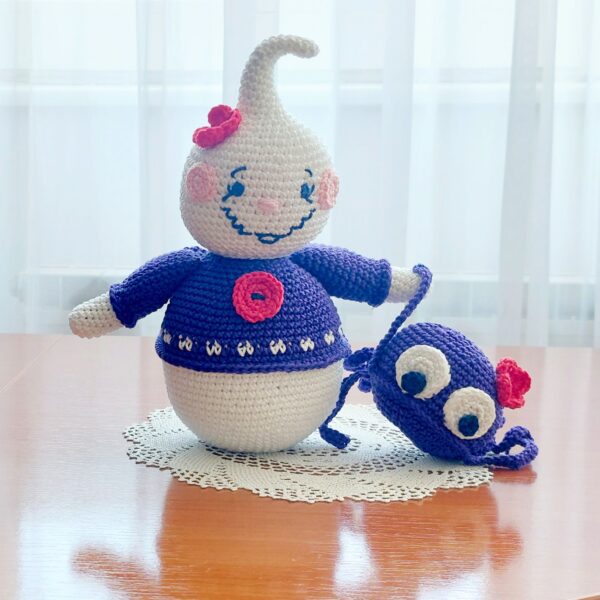 amigurumi crochet pattern : ghost with spider