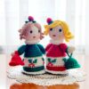 crochet pattern : dolls with bells