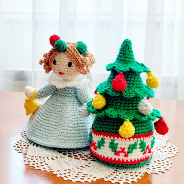 crochet pattern: christmas doll & tree crochet pattern: christmas doll & tree