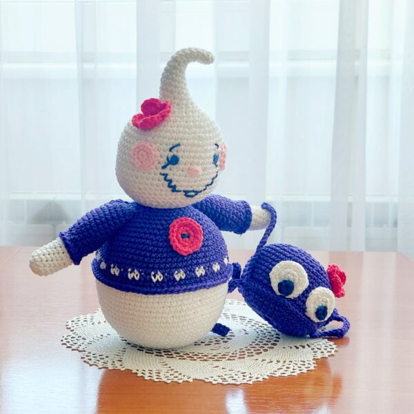 amigurumi crochet pattern : ghost with spider