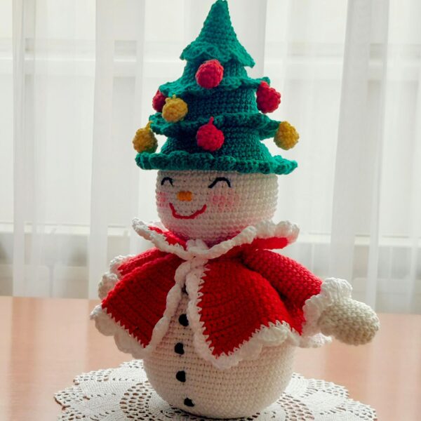 crochet pattern: snowman doll pattern