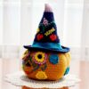 amigurumi crochet pattern, pumpkin with witch hat amigurumi crochet pattern, pumpkin with witch hat