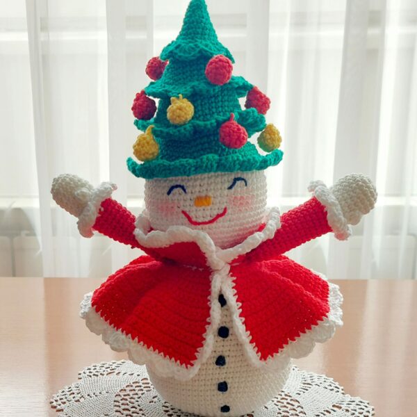 crochet pattern: snowman doll pattern