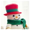 christmas amigurumi crochet pattern – snowman with mini stockings