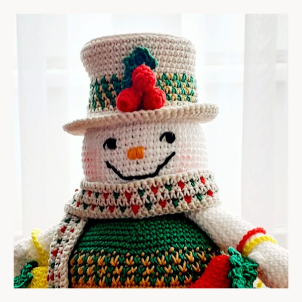 crochet pattern : snowman with bells crochet pattern : snowman with bells