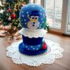 crochet pattern: snow globe with snowman