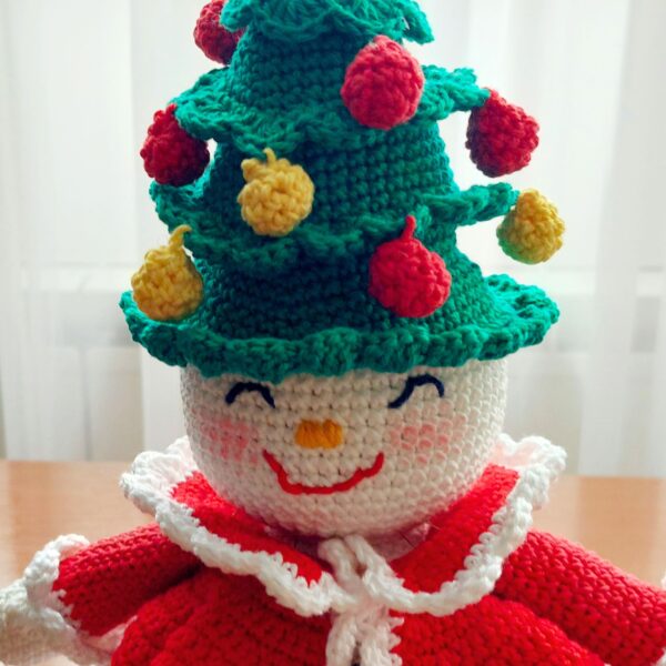 crochet pattern: snowman doll pattern