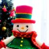 crochet pattern : snowman with birds