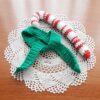 crochet pattern : snowman with candy cane