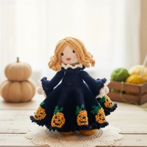 Halloween crochet pattern by BOJAcrochetArt – Witch Doll