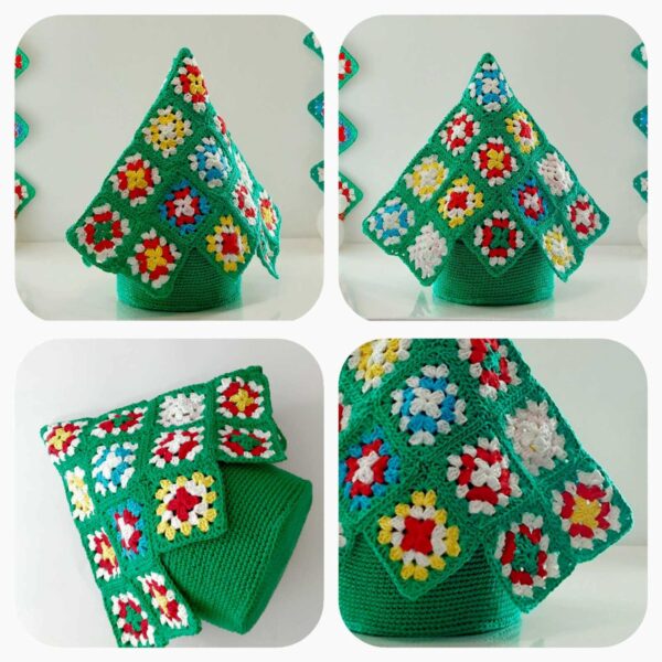 crochet granny square christmas tree pattern
