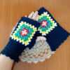 crochet pattern: granny square fingerless gloves – cozy style!