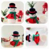 crochet pattern: snowman candy box