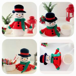 crochet pattern: snowman candy box crochet pattern: snowman candy box