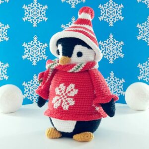 crochet pattern: penguin with nordic sweater crochet pattern: penguin with nordic sweater
