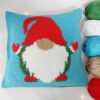 pillow gnome crochet pattern with santa hat