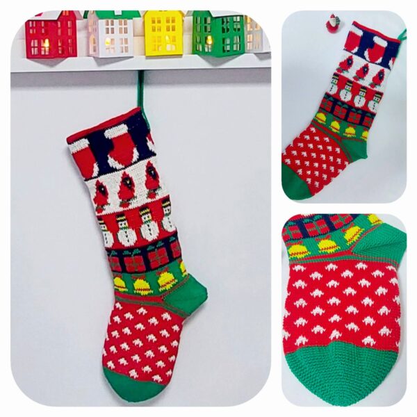 crochet pattern: christmas stocking
