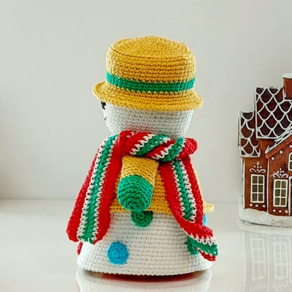 crochet pattern: reversible snowman
