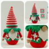 crochet pattern: christmas gnome with granny square vest