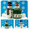 crochet pattern: snowman couple