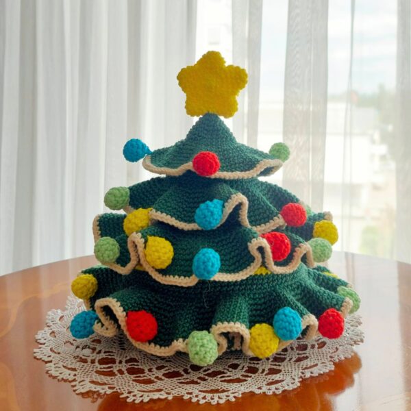 crochet pattern: christmas tree box – holiday decor