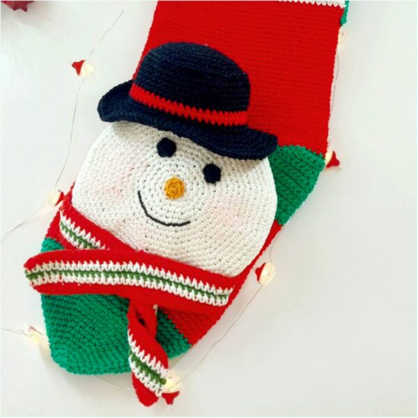 crochet pattern: snowman stocking for the holidays!