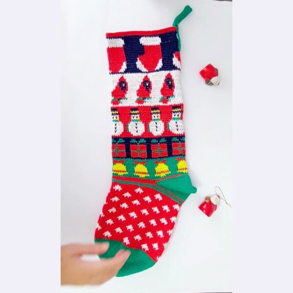 crochet pattern: christmas stocking