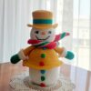 crochet pattern: snowman gingerbread box