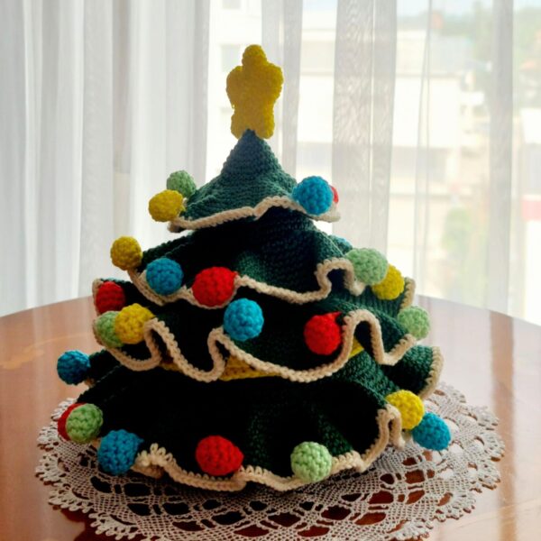 crochet pattern: christmas tree box – holiday decor