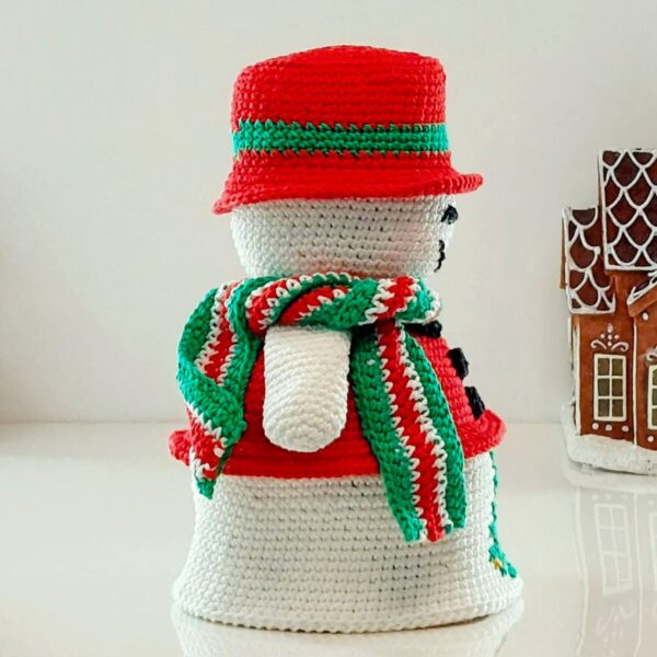 crochet pattern: reversible snowman