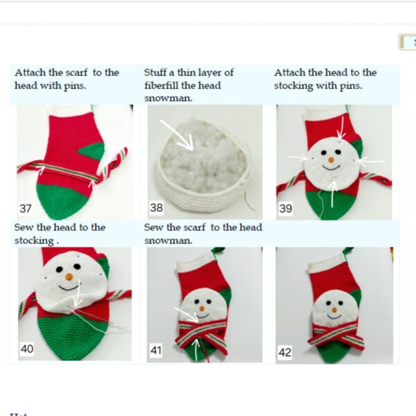crochet pattern: snowman stocking for the holidays!