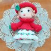 christmas crochet pattern set: snowman and doll