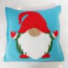 pillow gnome crochet pattern with santa hat